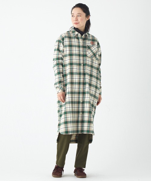 KRIFF MAYER Lady's Collection(クリフメイヤーレディースコレクション)の「ビエラチェックシャツワンピ(ワンピース・レディース・カラフル/レッド/ナチュラル/ネイビー/チャコール・LARGE/MEDIUM)」の18枚目の写真