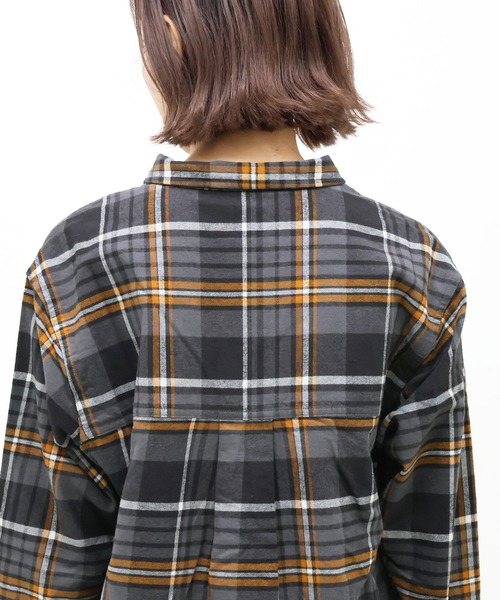 KRIFF MAYER Lady's Collection(クリフメイヤーレディースコレクション)の「ビエラチェックシャツワンピ(ワンピース・レディース・カラフル/レッド/ナチュラル/ネイビー/チャコール・LARGE/MEDIUM)」の20枚目の写真