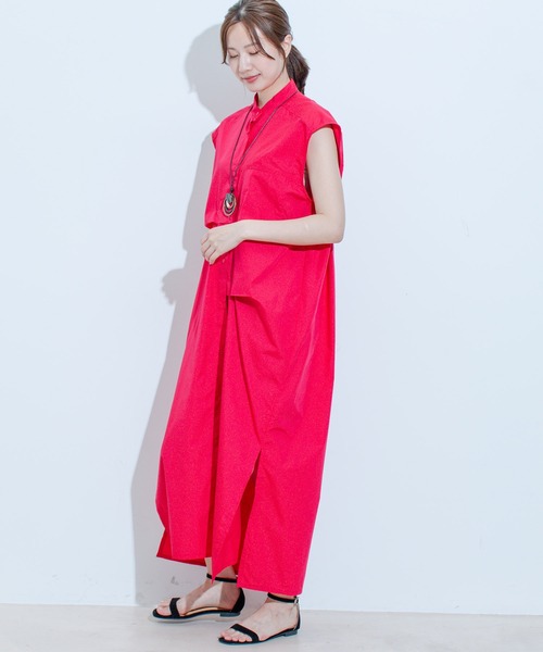Jayro(ジャイロ)の「変形タックスタンドワンピース(ワンピース・レディース・ブルー系その他/ベージュ/ネイビー/レッド・M)」の19枚目の写真