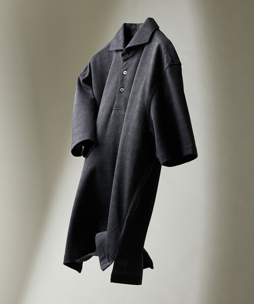 417 EDIFICE（フォーワンセブンエディフィス）の「JACQUARD /ジャガードポロシャツ（ポロシャツ・メンズ・ホワイト/ブラック/ネイビー・MEDIUM/SMALL/LARGE）」の22枚目の写真