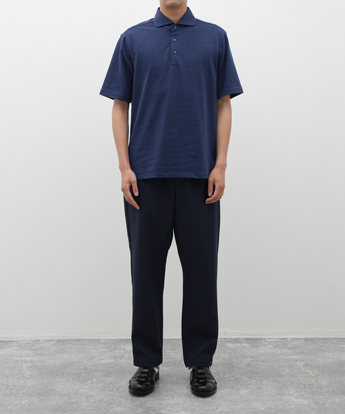 417 EDIFICE（フォーワンセブンエディフィス）の「JACQUARD /ジャガードポロシャツ（ポロシャツ・メンズ・ホワイト/ブラック/ネイビー・MEDIUM/SMALL/LARGE）」の5枚目の写真