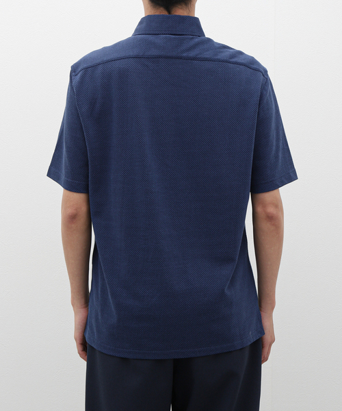 417 EDIFICE（フォーワンセブンエディフィス）の「JACQUARD /ジャガードポロシャツ（ポロシャツ・メンズ・ホワイト/ブラック/ネイビー・MEDIUM/SMALL/LARGE）」の8枚目の写真