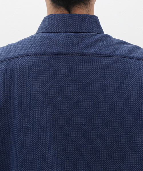417 EDIFICE（フォーワンセブンエディフィス）の「JACQUARD /ジャガードポロシャツ（ポロシャツ・メンズ・ホワイト/ブラック/ネイビー・MEDIUM/SMALL/LARGE）」の10枚目の写真
