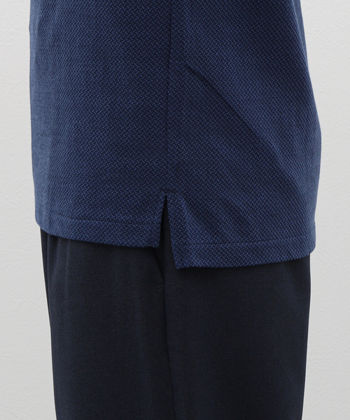 417 EDIFICE（フォーワンセブンエディフィス）の「JACQUARD /ジャガードポロシャツ（ポロシャツ・メンズ・ホワイト/ブラック/ネイビー・MEDIUM/SMALL/LARGE）」の16枚目の写真