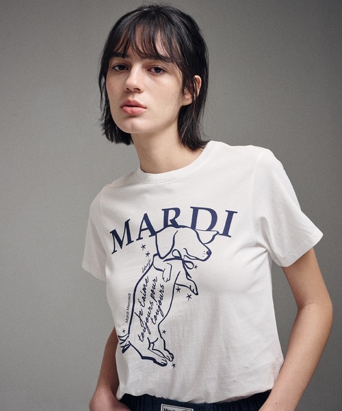 Tシャツ・カットソー DALENDI T-SHIRT SLIM TSHIRT SWING THE TAIL DDANJI（Tシャツ/カットソー