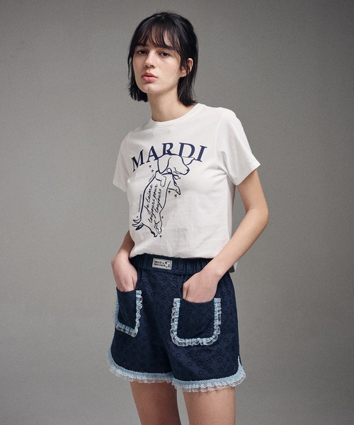 マルディメクルディ Mardi Mercredi Tシャツ SLIM TSHIRT SWING THE TAIL DDANJI 半袖 レディース 韓国 ファッション アパレル ダックスフント 楽天市場】マルディメクルディ Mardi Mercredi Tシャツ SLIM