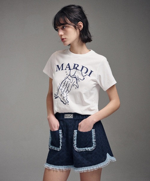 Mardi Mercredi（マルディメクルディ）の「SLIM TSHIRT SWING