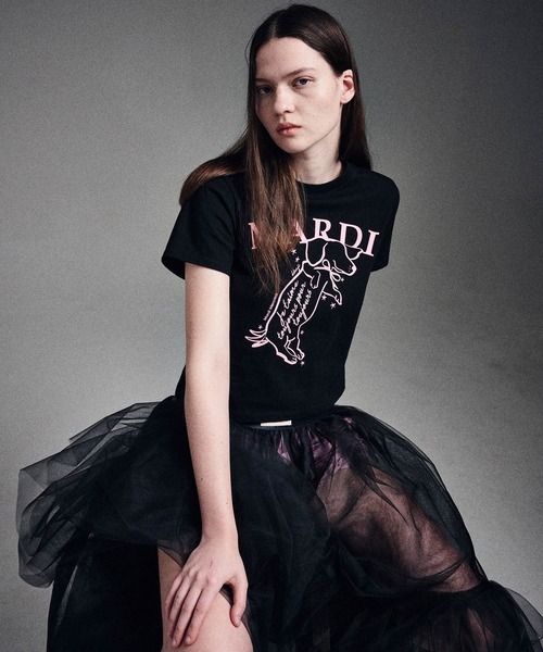 Mardi Mercredi（マルディメクルディ）の「SLIM TSHIRT SWING