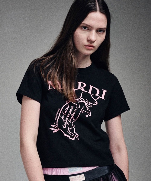 tシャツ SLIM TSHIRT SWING THE TAIL DDANJI レディース メンズ SLIM TSHIRT SWING THE TAIL DDANJI（Tシャツ/カットソー
