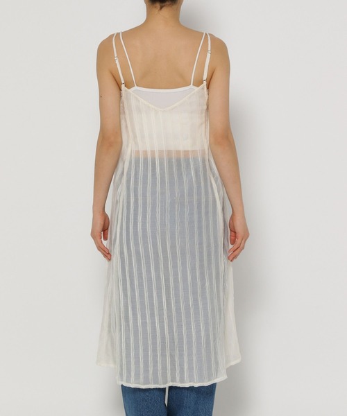 3.3 Field Trip (3.3フィールドトリップ)の「3.3 Field Trip/シアースクエアキャミワンピース(ワンピース・レディース・ホワイト/ライトグリーン/チャコール・FREE)」の17枚目の写真