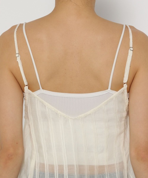 3.3 Field Trip (3.3フィールドトリップ)の「3.3 Field Trip/シアースクエアキャミワンピース(ワンピース・レディース・ホワイト/ライトグリーン/チャコール・FREE)」の21枚目の写真