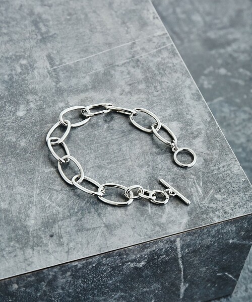 green label relaxing（グリーンレーベルリラクシング）の「GLR オーバル ブレスレット（ブレスレット・メンズ・シルバー/ゴールド・FREE）」の8枚目の写真