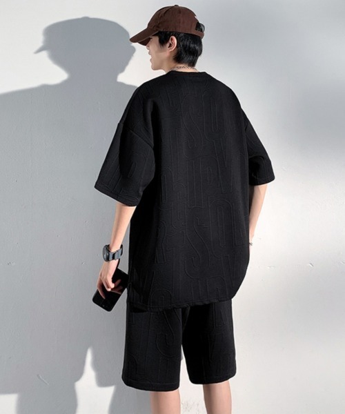 AsaAura(アサオーラ)の「メンズ 半袖tシャツ ハーフパンツセット(アンサンブル・メンズ・ブラック/ホワイト/アイボリー・XL/L/M)」の15枚目の写真