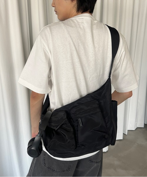 ショルダーバッグ・ポシェット C ZEBRA COTTON SHOULDER BAGBLACK セール】ビッグショルダーバッグ（ショルダーバッグ）｜notch