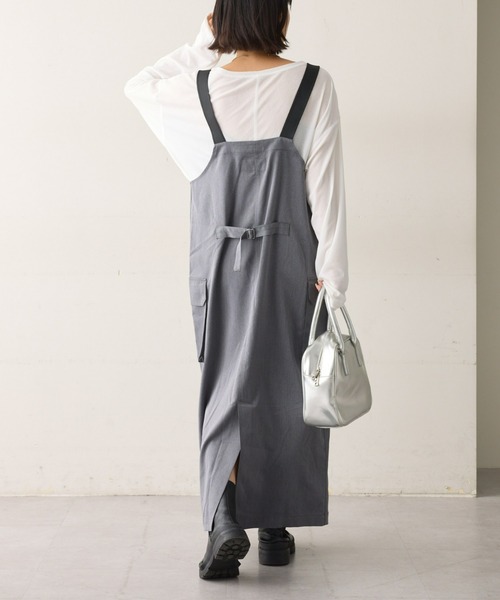 Dickies（ディッキーズ）の「【Dickies】別注カーゴジャンスカ（ジャンパースカート・レディース・ブラック/グレー・MEDIUM/SMALL）」の15枚目の写真