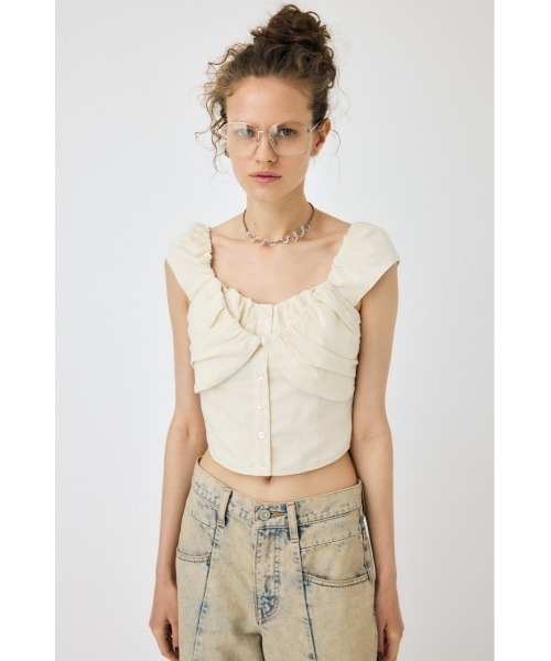 [MOUSSY] LAYERED GATHERED ブラウス MOUSSY | LAYERED GATHERED ブラウス (シャツ・ブラウス ) |SHEL