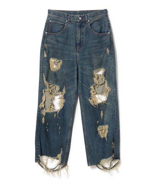 FUTURE ARCHIVE(フューチャーアーカイブ)の「FUTURE ARCHIVE / BAGGY FIT DENIM "CRUSH"(デニムパンツ・メンズ・ブルー系その他4・LARGE/MEDIUM)」の1枚目の写真