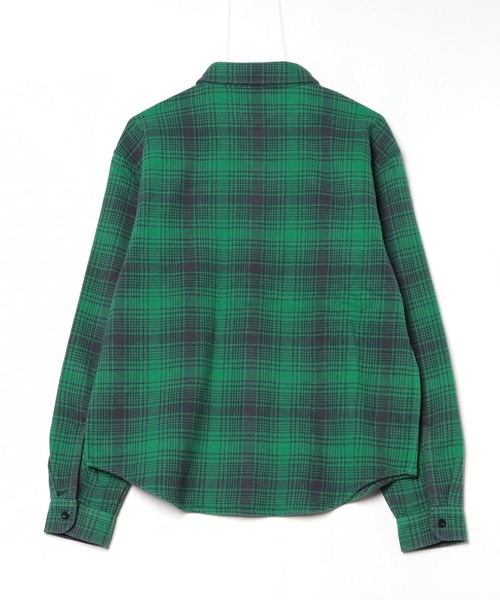 Champion（チャンピオン）の「CHAMPION/チャンピオン ネルシャツ/長袖シャツ/コットンシャツ チェック柄 C3-A410（シャツ/ブラウス・メンズ・ブルー系その他/グリーン系その他/レッド系その他・M/L/XL）」の17枚目の写真