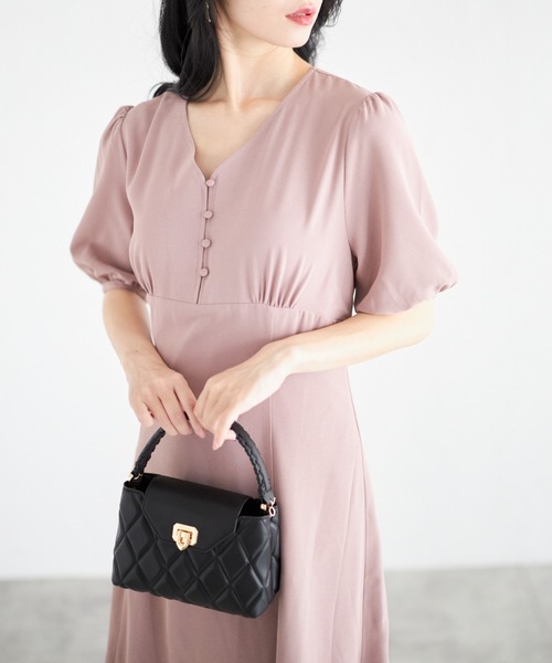 ZOZO限定】Vネックフロントボタンワンピース（ワンピース
