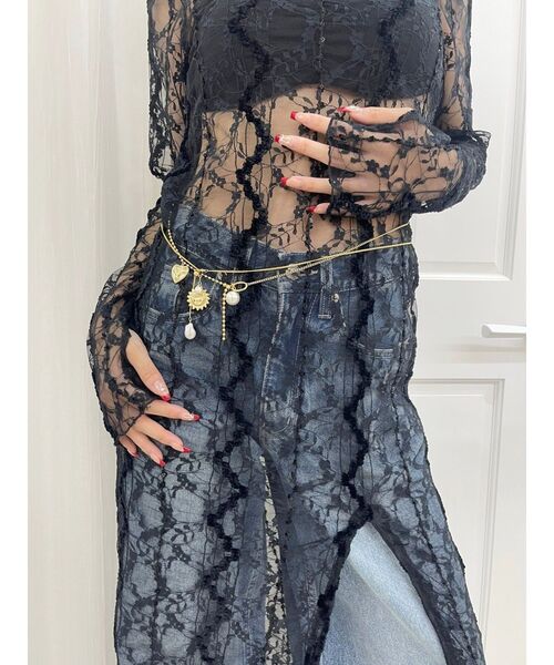 EVRIS（エヴリス）の「【2本セット】オリジナルボディチェーン（ネックレス・レディース・ゴールド・FREE）」の4枚目の写真