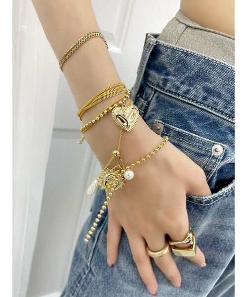 EVRIS（エヴリス）の「【2本セット】オリジナルボディチェーン（ネックレス・レディース・ゴールド・FREE）」の13枚目の写真