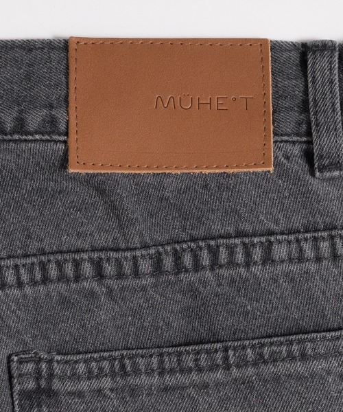 MUHET（ミュエータ）の「スラッシュポケットデニムパンツ（デニムパンツ・レディース・チャコールグレー/ライトインディゴブルー・SMALL/LARGE/MEDIUM）」の3枚目の写真