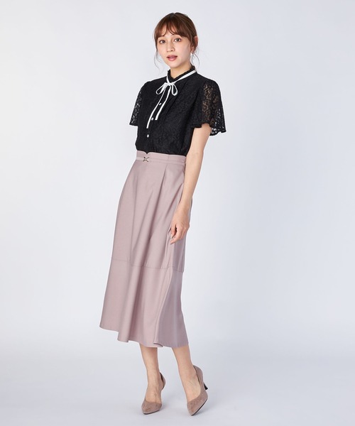 LAISSE PASSE（レッセパッセ）の「フロントビットフレアースカート
