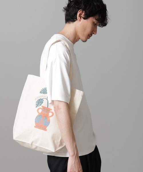 NANO universe（ナノユニバース）の「｢Toyameg｣modern academic "POTTERY"トートバッグ（トートバッグ・メンズ・ホワイト・FREE）」の10枚目の写真