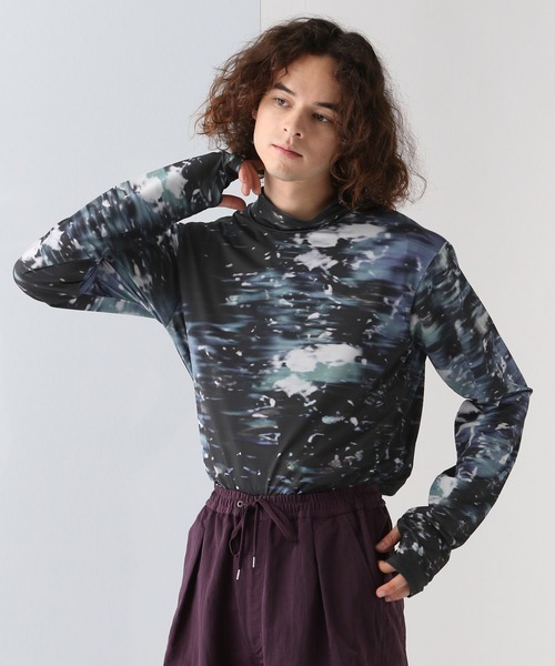 HARE（ハレ）の「アソートガラFITカットソー(HARE)（Tシャツ/カットソー・メンズ・ブラック/ブルー・SMALL/MEDIUM）」の8枚目の写真