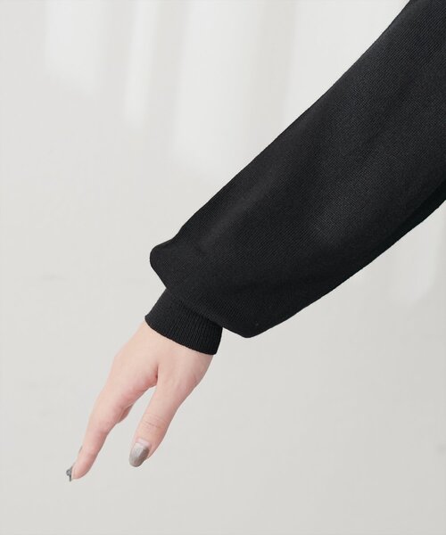 natural couture(ナチュラルクチュール)の「レース貼り付けきれいめニットカーディガン(カーディガン/ボレロ・レディース・アイボリー/ブラック/ラベンダー/ブルー系その他/モカ・FREE)」の19枚目の写真