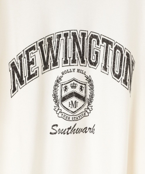 LOWRYS FARM（ローリーズファーム）の「カコウプリント６Ｓ 133778（Tシャツ/カットソー・レディース・アイボリー/ホワイト/チャコールグレー・FREE）」の14枚目の写真