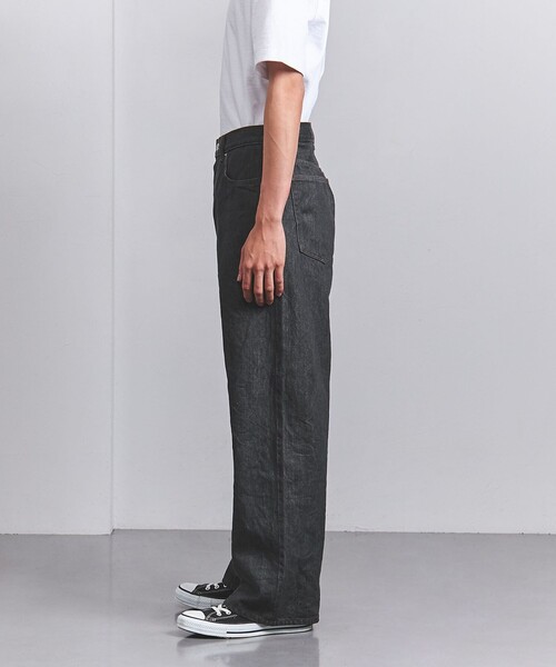 UNITED ARROWS(ユナイテッドアローズ)の「シオタ スビン セルビッジ バギーデニム 「SLOW & 」(デニムパンツ・メンズ・ネイビー/ダークグレー・M/L/S)」の4枚目の写真