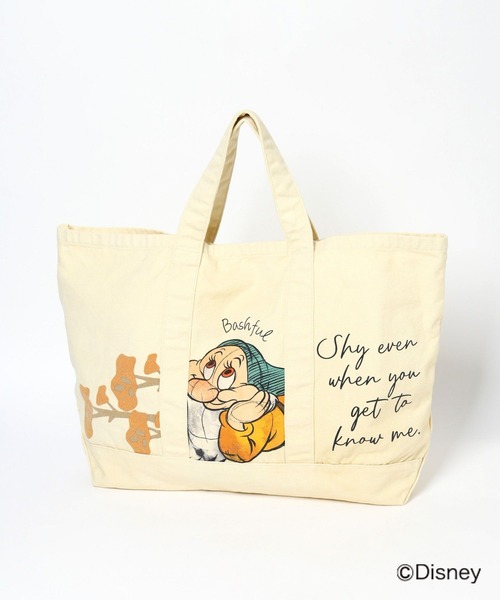 WANTO SEVENTHLETTER 7人のこびと プリント 白 Snow White and 7 dwarfs Print T-shirt 白雪姫と7人の小人