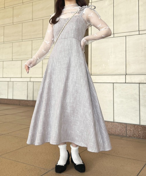 apres jour（アプレジュール）の「アソートチャーム付きキャミワンピース【ZOZOTOWN限定アイテム】（ワンピース・レディース・ブラック系その他2/グレイッシュベージュ/ブラウン系その他/ブラック系その他・X-LARGE/フリー/LARGE）」の4枚目の写真