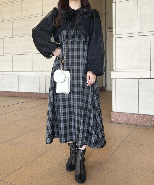 apres jour（アプレジュール）の「アソートチャーム付きキャミワンピース【ZOZOTOWN限定アイテム】（ワンピース・レディース・ブラック系その他2/グレイッシュベージュ/ブラウン系その他/ブラック系その他・X-LARGE/フリー/LARGE）」の3枚目の写真