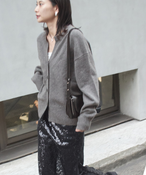 JOURNAL STANDARD（ジャーナルスタンダード）の「MUSIC カーディガン（カーディガン/ボレロ・レディース・ブラウン/ブラック/チャコールグレー・FREE）」の20枚目の写真