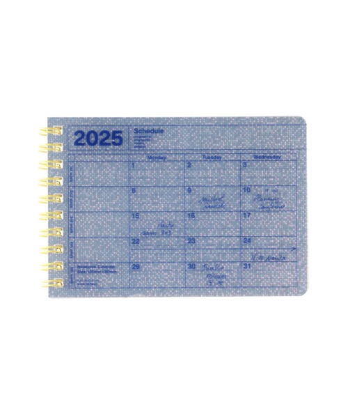 MARK'S(マークス)の「マークス 手帳 2025 スケジュール帳 2025年1月始まり 月間ブロック B7変型 ノートブックカレンダー・SS(手帳/メモ帳・レディース・ピンク/シルバー系その他/ミント/ブラック/アイボリー/ブルー・FREE)」の6枚目の写真