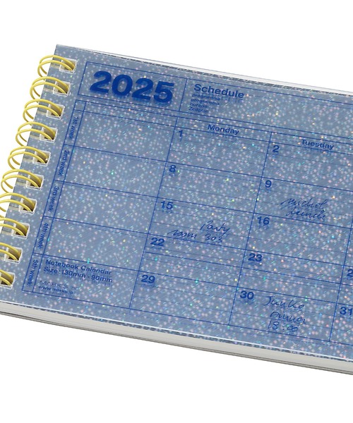 MARK'S(マークス)の「マークス 手帳 2025 スケジュール帳 2025年1月始まり 月間ブロック B7変型 ノートブックカレンダー・SS(手帳/メモ帳・レディース・ピンク/シルバー系その他/ミント/ブラック/アイボリー/ブルー・FREE)」の8枚目の写真