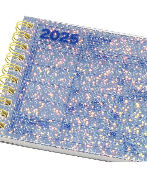 MARK'S(マークス)の「マークス 手帳 2025 スケジュール帳 2025年1月始まり 月間ブロック B7変型 ノートブックカレンダー・SS(手帳/メモ帳・レディース・ピンク/シルバー系その他/ミント/ブラック/アイボリー/ブルー・FREE)」の9枚目の写真