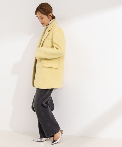 ノーリーズ　モヘヤシャギージャケット 楽天市場】モヘヤシャギージャケット／ノーリーズ（NOLLEY'S