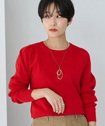 AMERICAN HOLIC | エコカルットショルダータックニットプルオーバー(ニット/セーター)