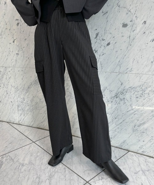 NANO universe（ナノユニバース）の「【Da-iCE/工藤大輝×nano・universe】ワイドカーゴパンツ（カーゴパンツ・レディース・ブラック・XXS/XS/S/M/L/XL）」の9枚目の写真