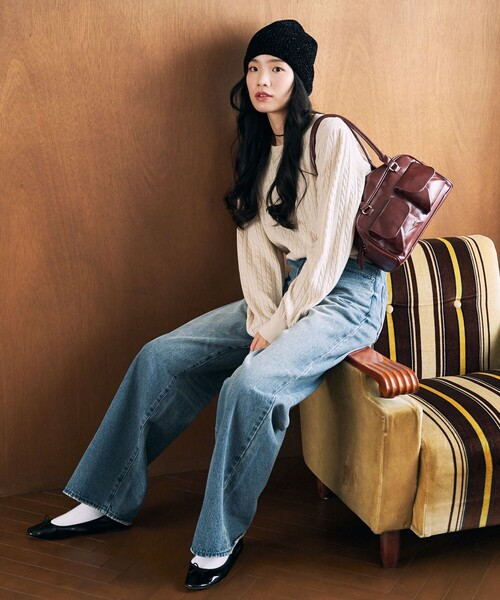 セール】限定展開 カシミア混 ケーブルニット プルオーバー（ニット