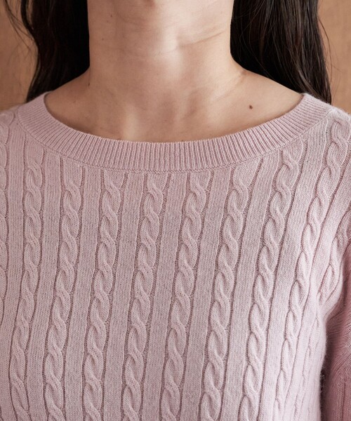 ケーブルニットウールカシミヤクリケットセーター POLO RALPH LAUREN（ポロ ラルフ ローレン）の「ケーブルニット ウール