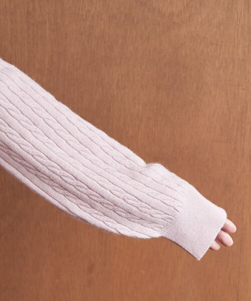 セール】限定展開 カシミア混 ケーブルニット プルオーバー（ニット