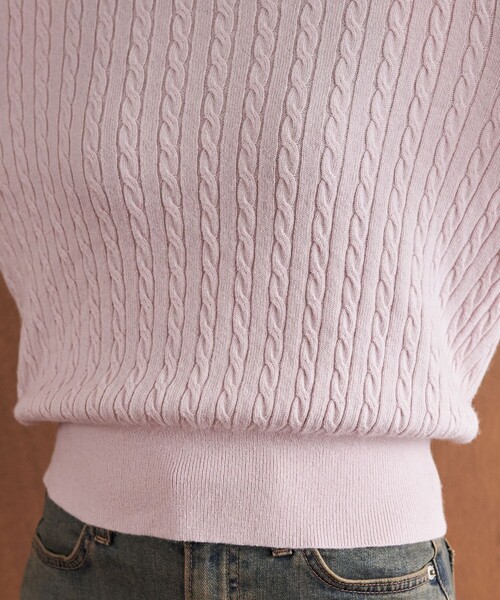 セール】限定展開 カシミア混 ケーブルニット プルオーバー（ニット