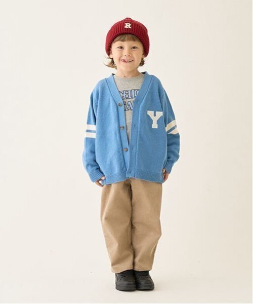 b・ROOM(ビールーム)の「アップリケニットカーディガン(カーディガン/ボレロ・キッズ・グリーン/ダークブラウン/ブラック/スカイブルー/アイボリー・M/L)」の19枚目の写真