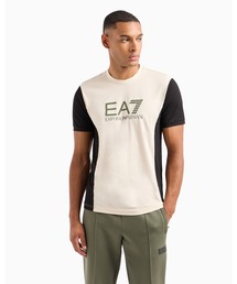 EMPORIO ARMANI EA7（エンポリオアルマーニイーエーセブン）の「【エンポリオ アルマーニ EA7】Athletic Colour Block 半袖クルーネックTシャツ コットン（Tシャツ/カットソー）」