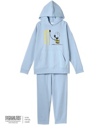 une nana cool（ウンナナクール）の「PEANUTS × une nana cool【綿100％】裏毛フーディーパジャマ（ルームウェア/パジャマ・レディース）」