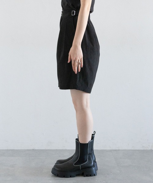 RAGEBLUE（レイジブルー）の「サイドベルト付き/コーデュロイハーフパンツ（その他パンツ・レディース・ブラウン/ブラック・FREE）」の16枚目の写真